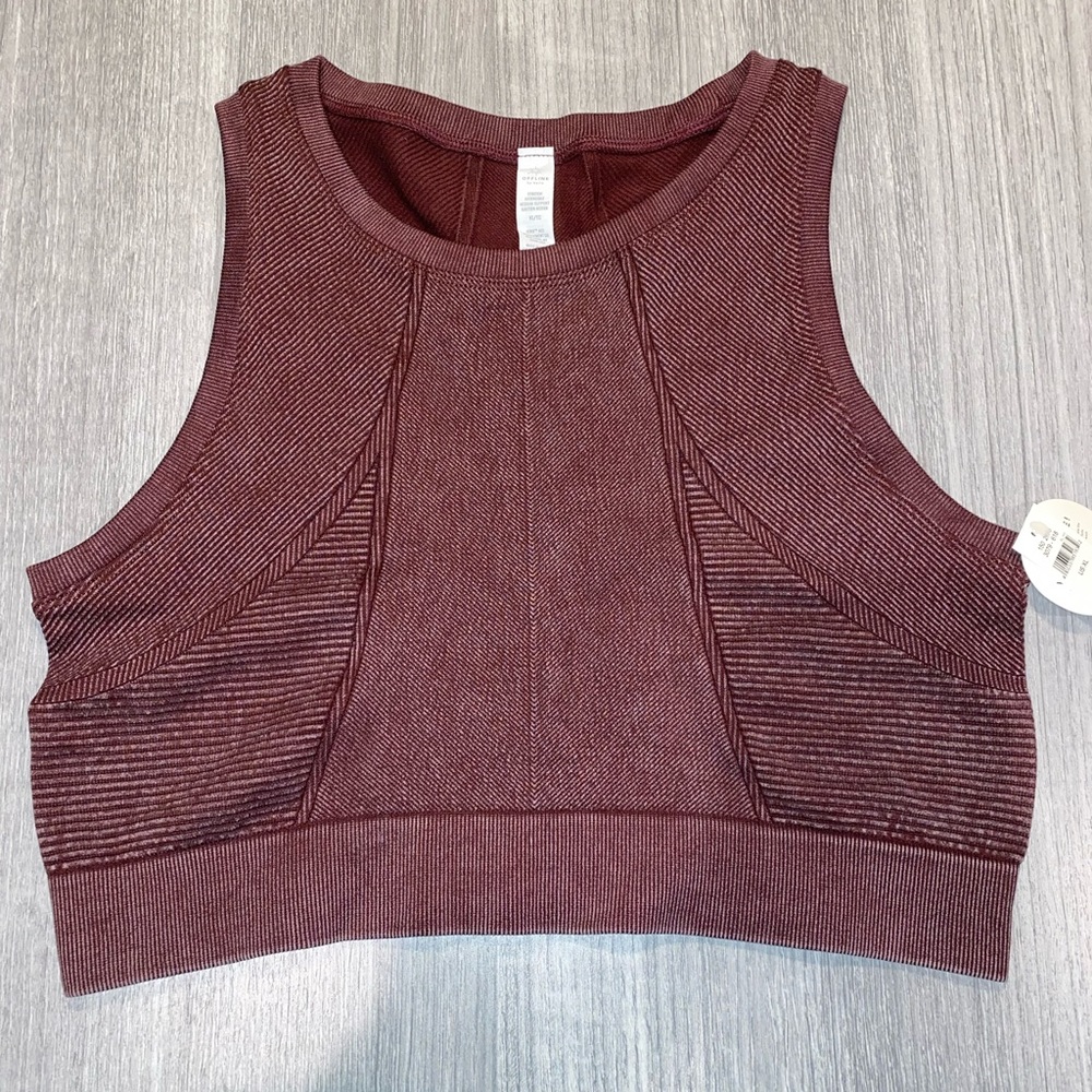 OFFLINE Seamless Longline Sports Bra NULL Royal Berry XL NWT